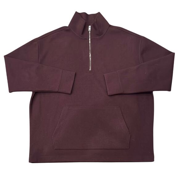 NWOT Express Men's Burgundy Half-Zip Pullover Maroon Sweater Size XL - Picture 1 of 6